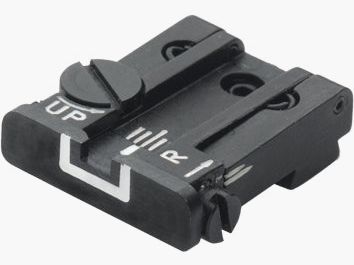 LPA TPU32GL18 regulowana mikrometrowa muszka do pistoletów Glock – Biała Obwódka