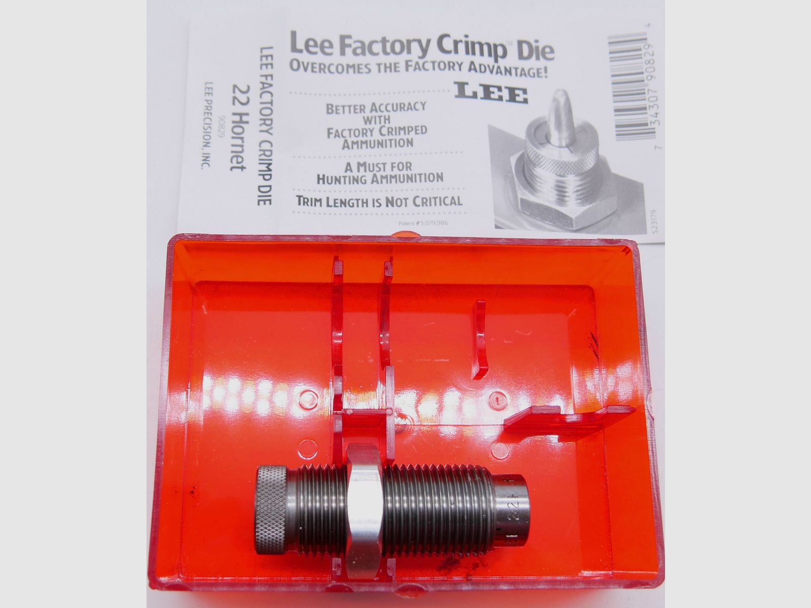 LEE FACTORY CRIMP DIE 22 HORNET Used condition