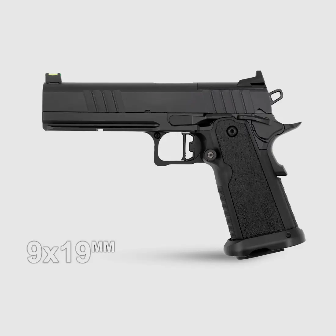 Pistola Tisas 2011 Duty High End Double Stack, 9mm Para, 17 Colpi, Canne Bull Barrel da 5", OR RMR, Mirino in Fibra Ottica
