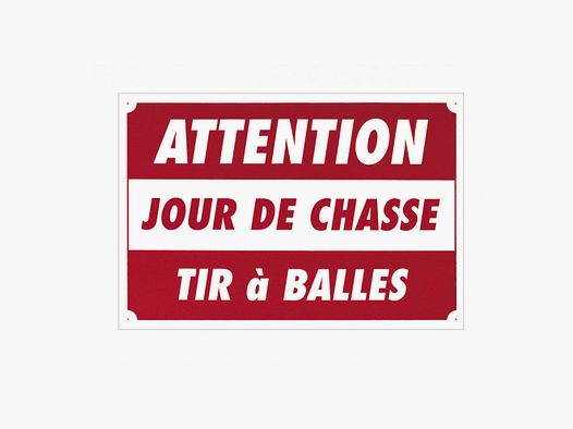 Sign ''Attention - Hunting Day...'' 60 x 40 cm