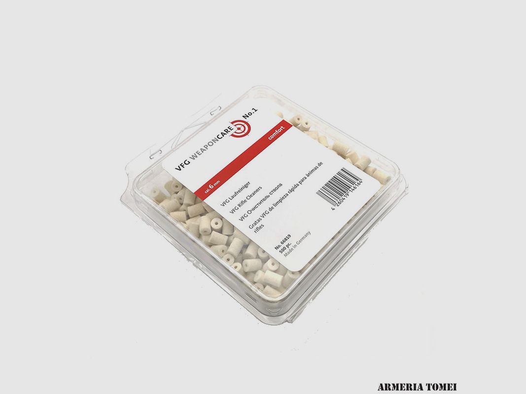 VFG WEAPONCARE – Felt Wads Cal. 6 mm Pack of 500 pcs. (331948)