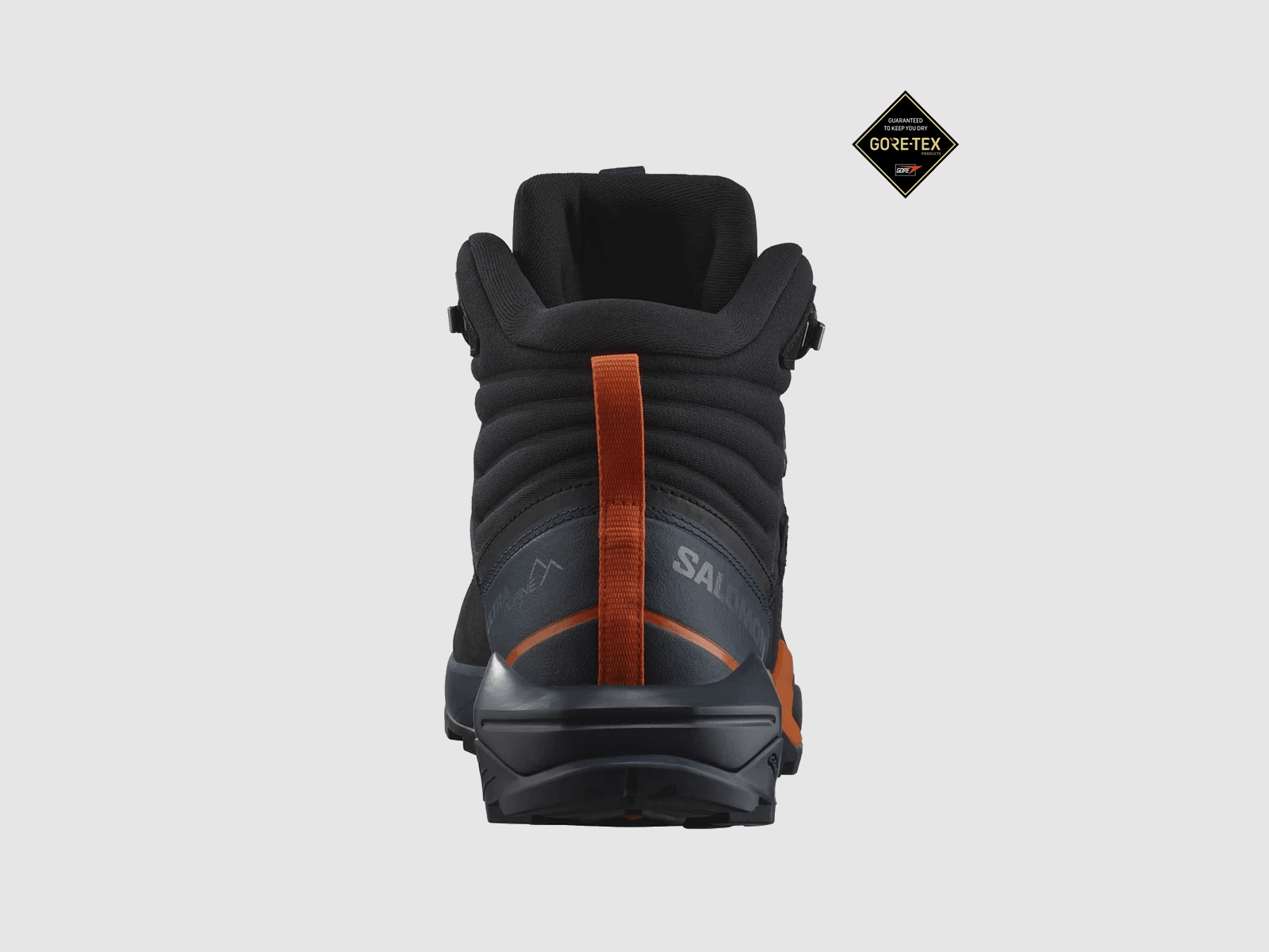 SALOMON – HOMME – X ULTRA ALPINE MID GTX Nuits Bleues / Noir / Rouge Orange, image 7 sur 8