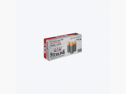 Amunicja 9x19MM Steel 115gr FMJ Sterling