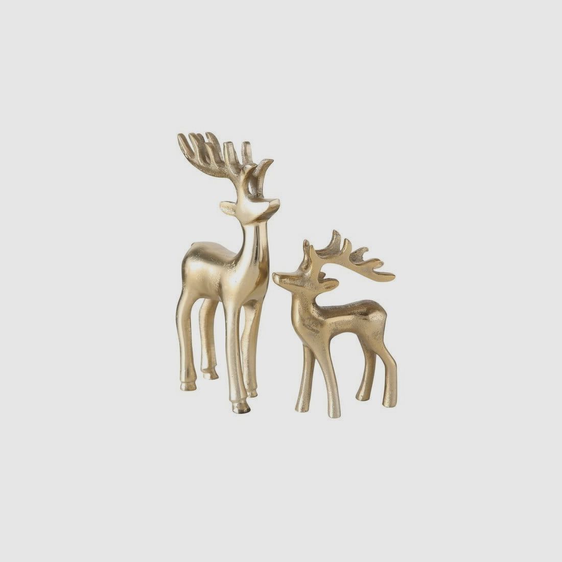 LivingActive Taisto Figur Hirsch Gold 2 tlg. Set