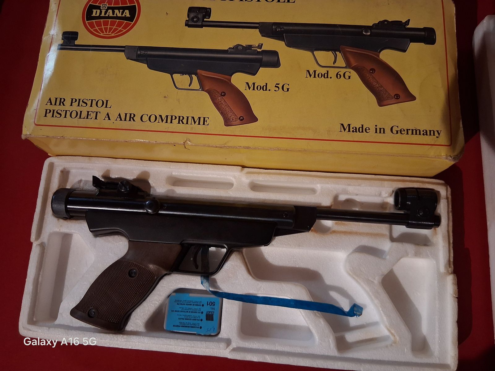 <pistola de aire comprimido Diana 6G</pistola>