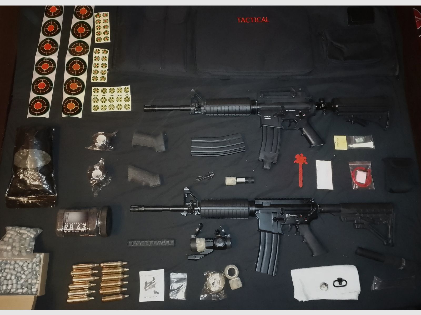 Aus Sammlung 2x .43 RAM Makierer Sturmgewehr 1R Gewehr Umarex CO2 Druckluft Set Tausch inzahlungsnahme PCP Luftgewehr Pressluft 