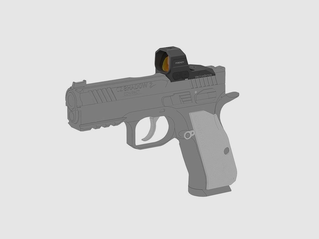 RED DOT – VECTOR OPTICS – FRENZY 1x20x24 | 3 MOA Dot | Direct Slide Mount | CZ® P-10 / Shadow 2 OR Red Dot Sight, image 7 of 12