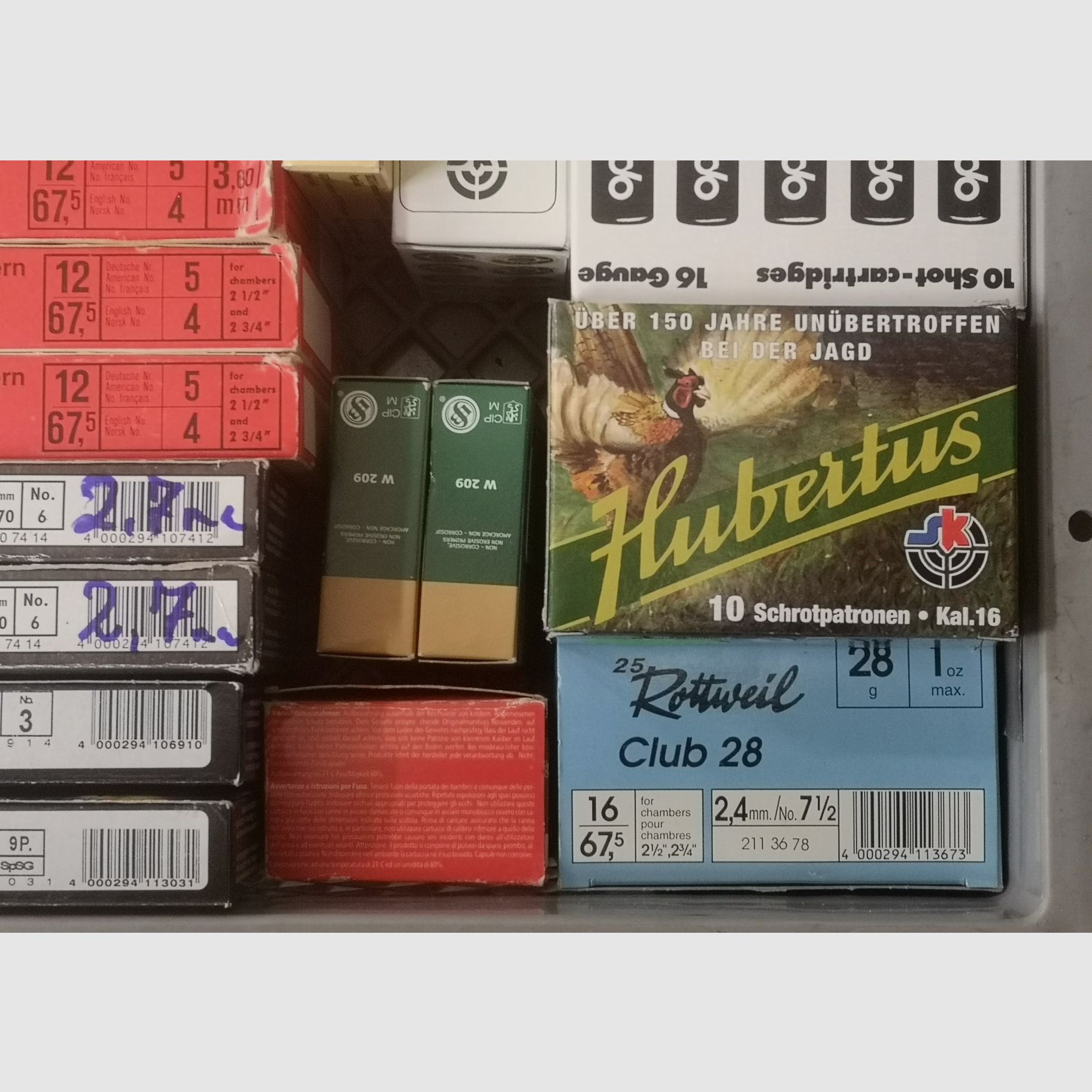 Schrot 16/70 und 16/67,5 