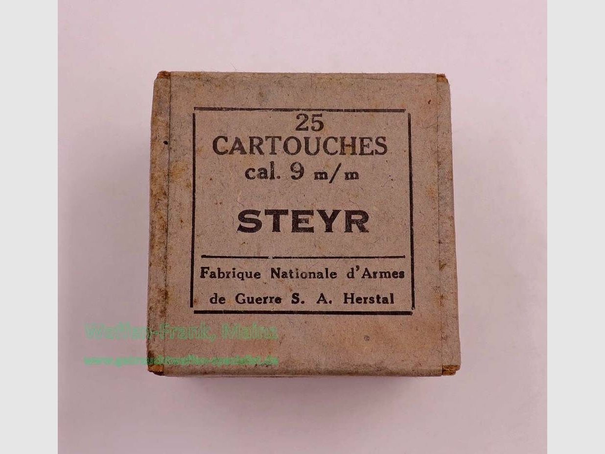 FN Fabrique Nationale Lüttich Pistolenmunition 9mmSteyr