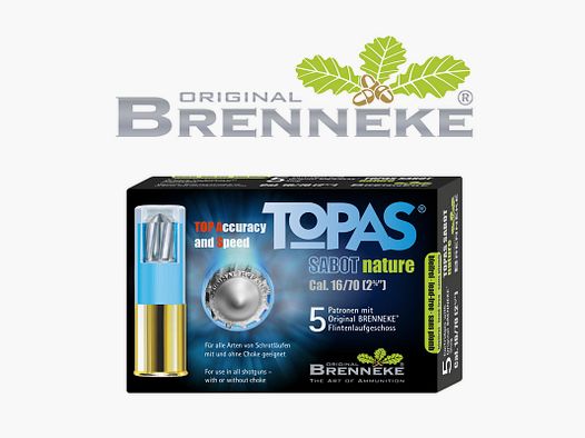 Brenneke TOPAS® Sabot nature .16/70 17g 5 Patronen