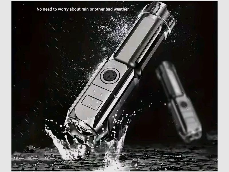 LED Lampe Strobofunktion Outdoor taktische Licht Taschenlampe USB wiederaufladbar