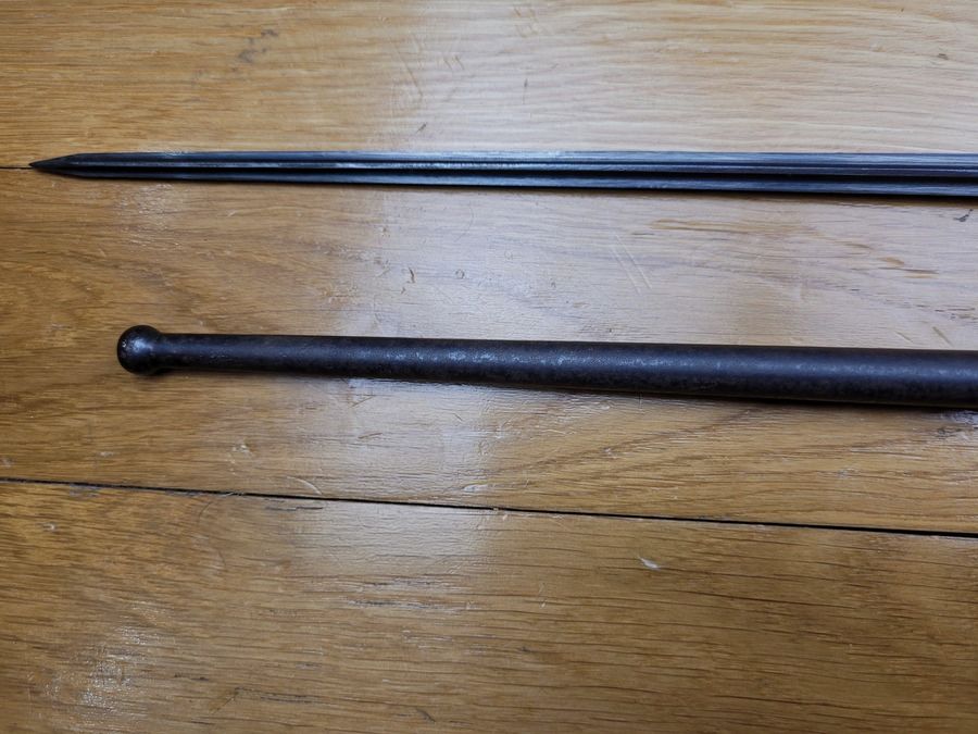Schöne Bajonett LEBEL 1886/93/15 – seltene Griff aus GUSS – Waffe TBE und mit derselben Nummer – TBE, Bild 4 von 11