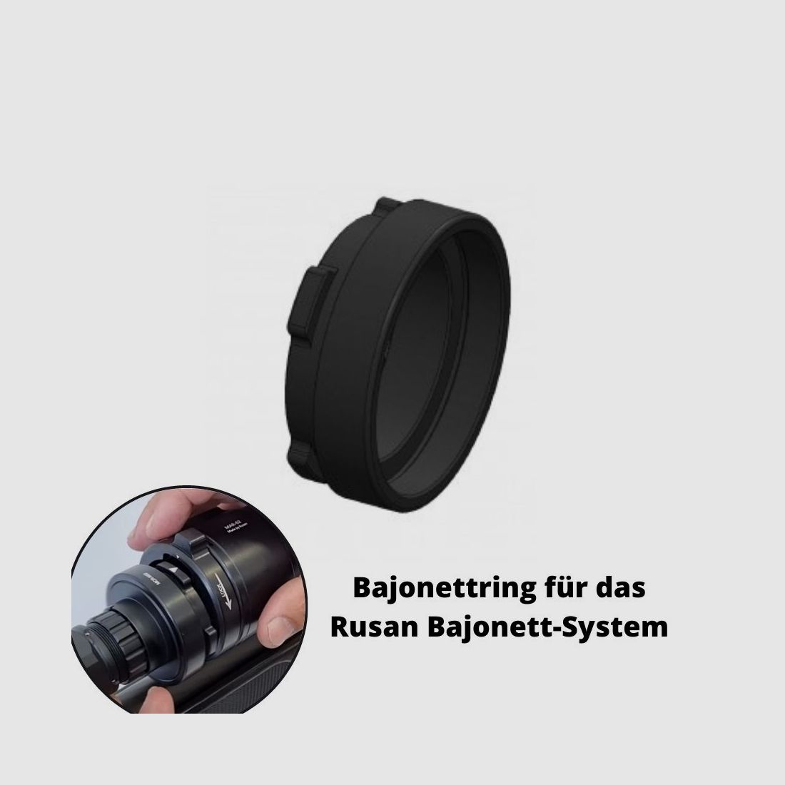 Rusan Modular Adapter - Bajonettring - M33,5 P Positionierbar