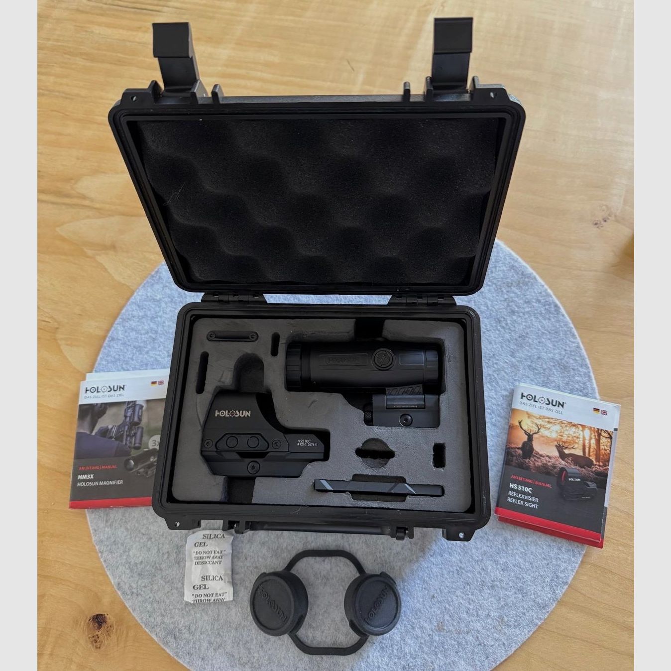 Holosun HS510C + HMX3 Reflexvisier und Magnifier Set