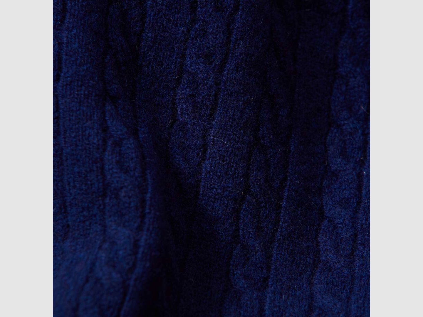 Osborne Knitwear, Herren-Kabelpullover aus Lammwolle, Regatta, Bild 3 von 5