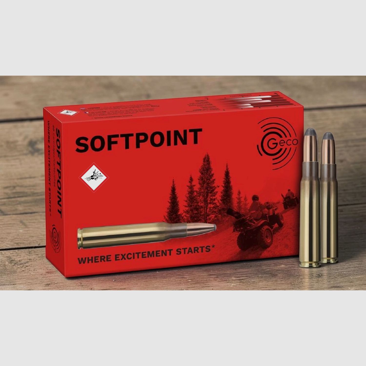 Geco cartuccia da caccia softpoint calibro 8x57 JS 12,0g