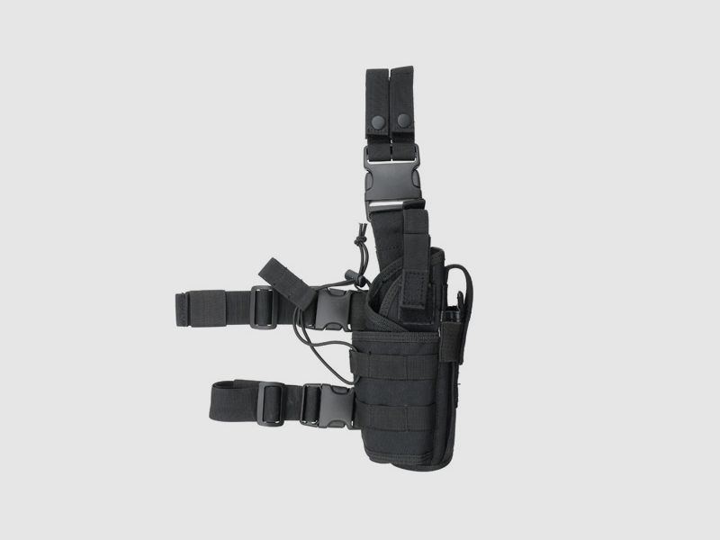 Typ taktyczny kabury na nogę 2-wsadowej - Czarny [8FIELDS]