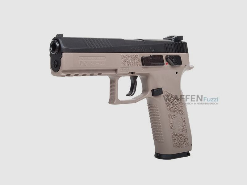 CZ P-09 Duty Metal slide CO2 weapon bicolor, 4.5mm diabolo blowback