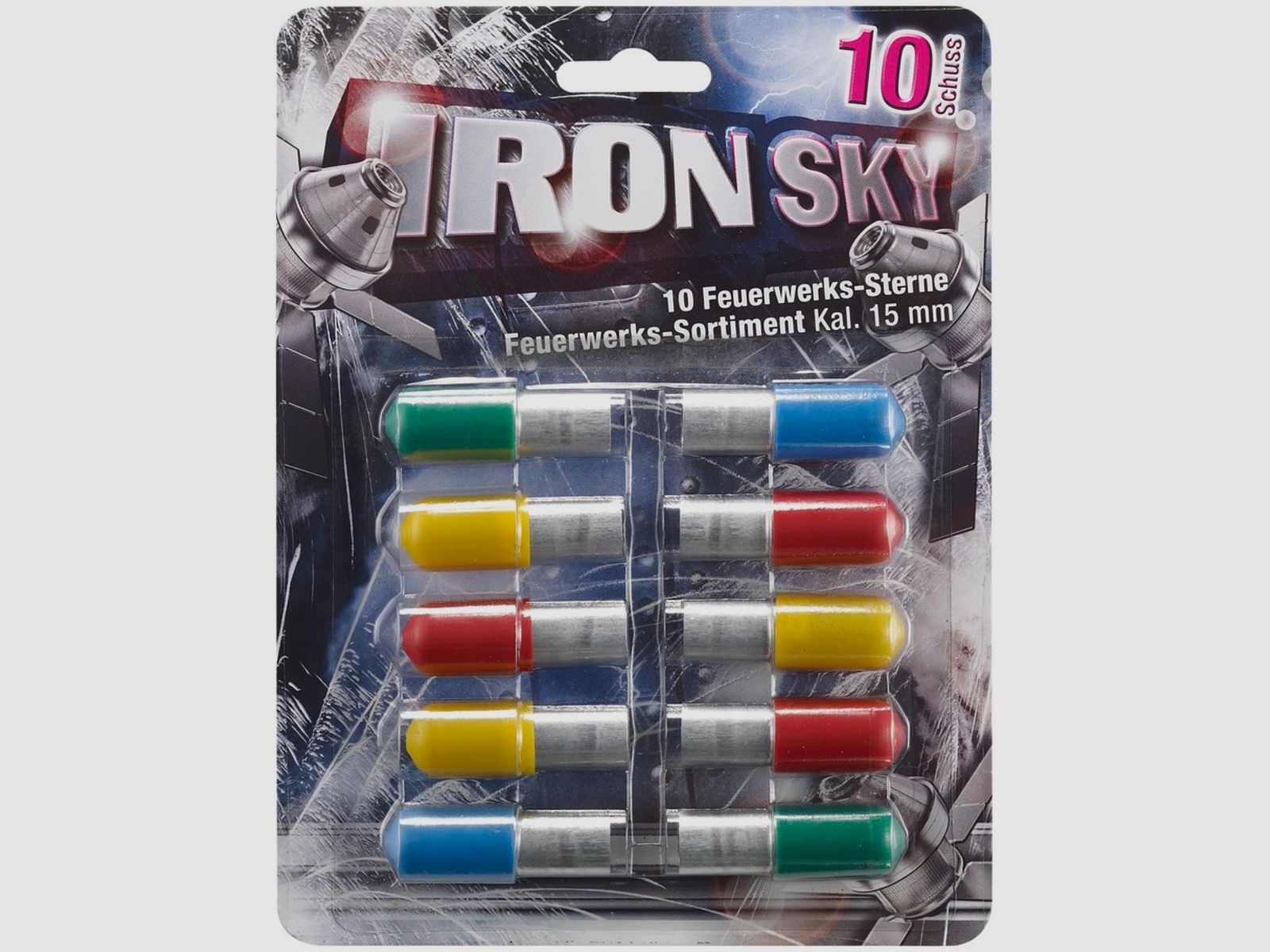 Umarex 4.1557 Iron Sky Blister 10 Vuurwerkprojectielen Leuchtsterne Pyro