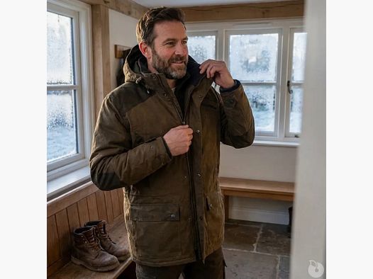 Wasserdichte Jagdjacke Grand Nord Forest für Herren