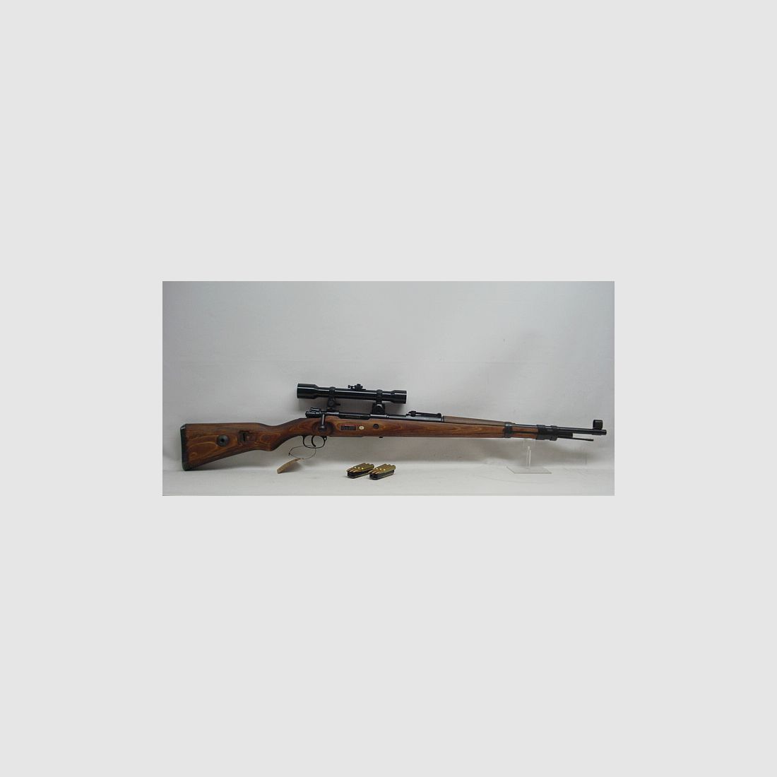 K98 incl. scope + mounting - cal. 6mm BBs, real wood