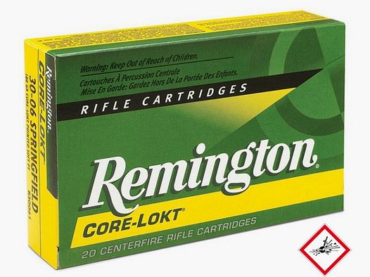 Cartuccia da caccia Remington Core Lokt cal. .30-06 180gr
