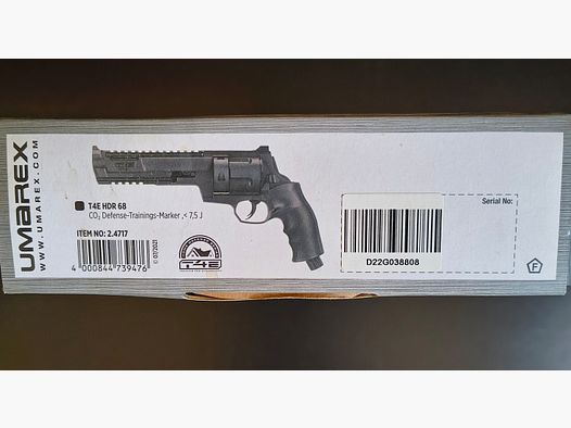 Revolver a ram CO2 T4E "HDR68" calibro .68 con molti accessori
