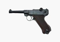 ME P08 Schreckschusswaffe 9mm brüniert mit Holzgriff