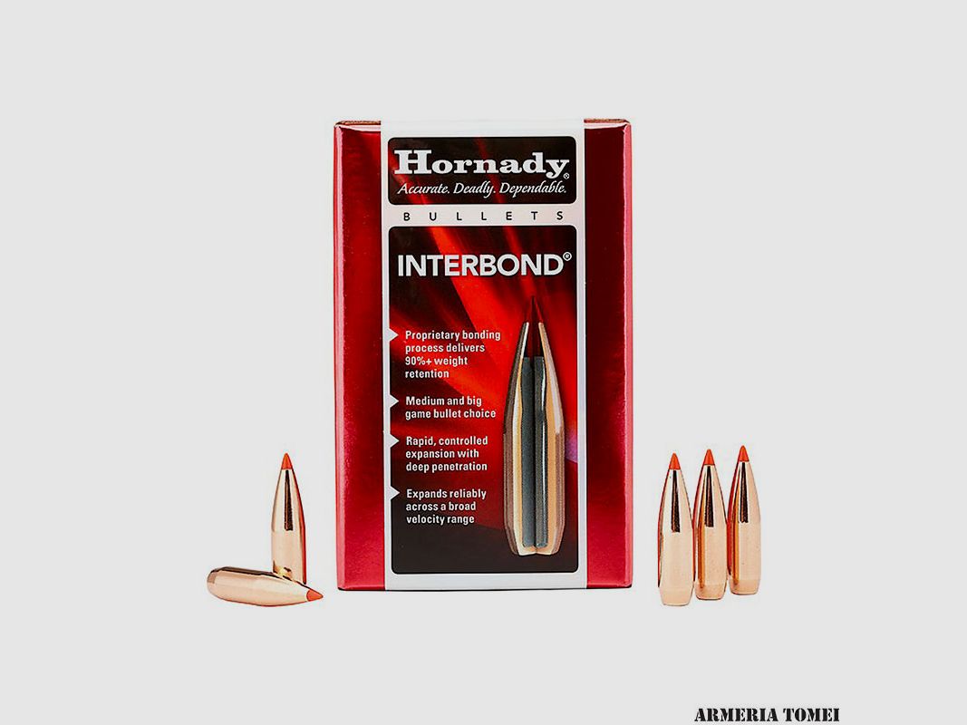WIEDERLADUNGSGESCHOSSE – HORNADY – 270 Kal. .277″ 130gr INTERBOND -27309 (100 Stk)