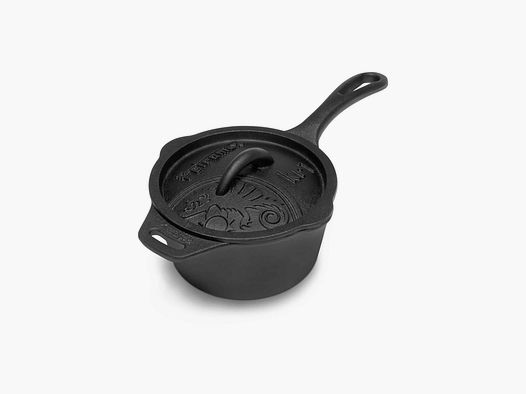 Petromax Casserole kr1 Cast Iron with Lid Black