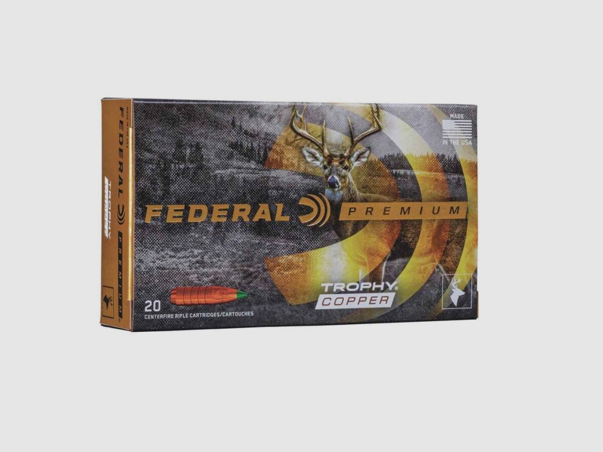 Federal Ammunition .243 Win. Trophy Copper lead-free 5.5g/85grs. Federal Ammunition