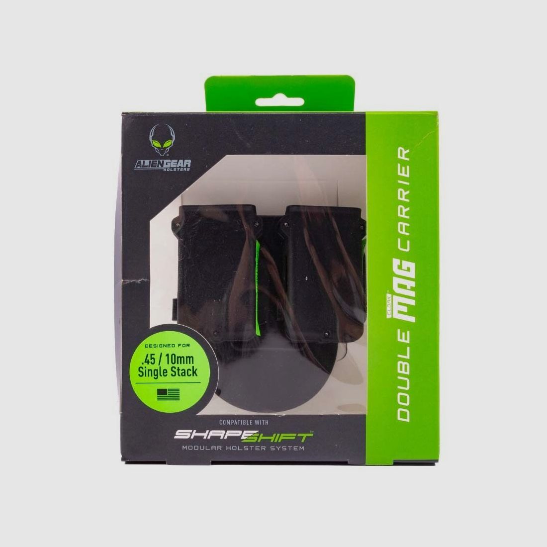 Aliengear Holsters Double Mag Carrier .45 ACP singe stack