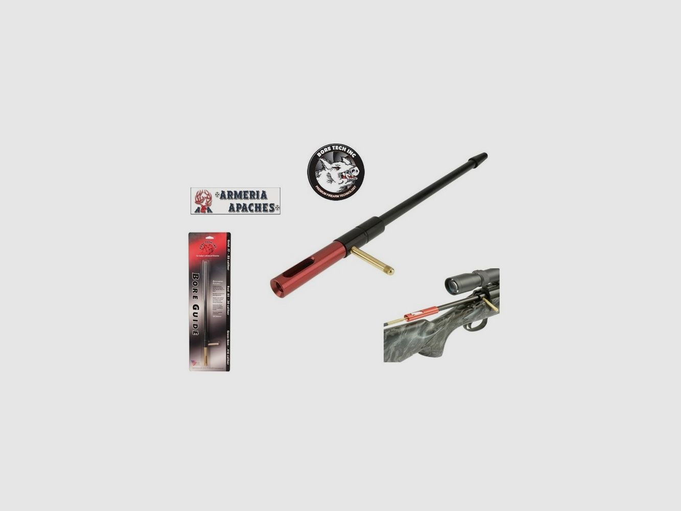 BORE TECH BORE GUIDE LIMPIEZA ARMAS ROJO.25 - CAL. 30, imagen 2 de 3
