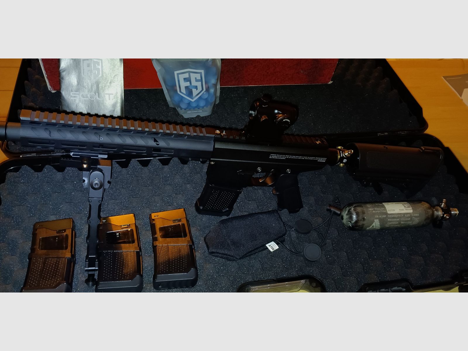 First Strike Scout Sniper Rifle Paintball Markierer - Schwarz - NEUWERTIG