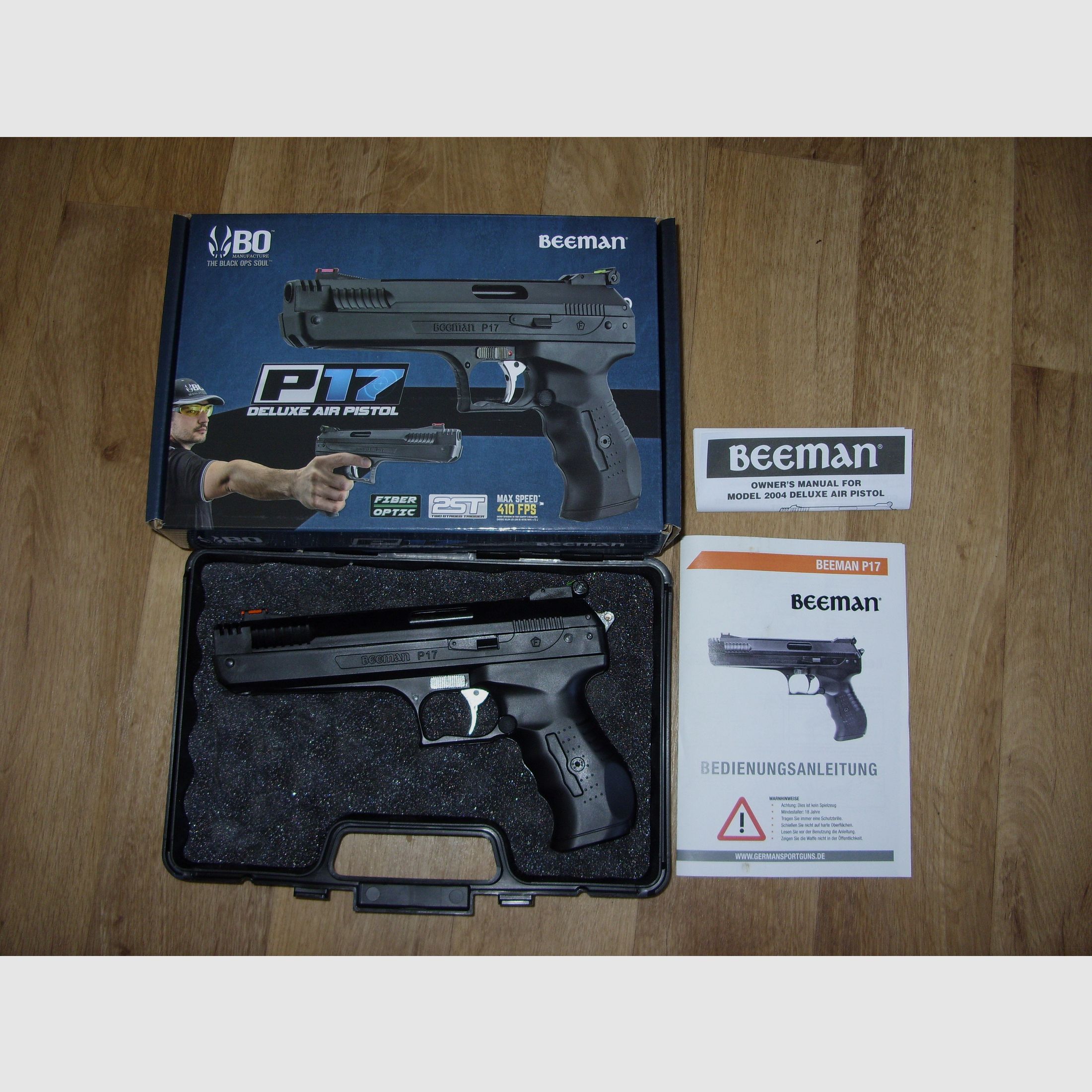 Beeman P17 Deluxe Air Pistol 4,5 mm Diabolo;  (baugleich wie die Weihrauch HW40)