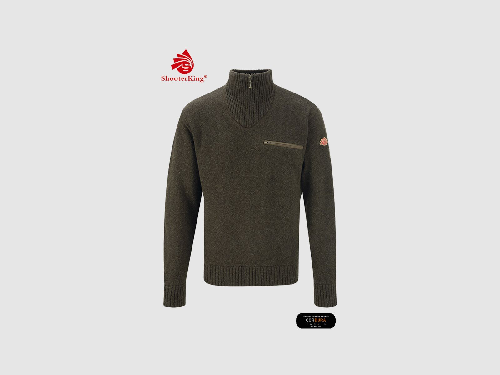 SHOOTERKING Troyer Maglione Uomo Oliva