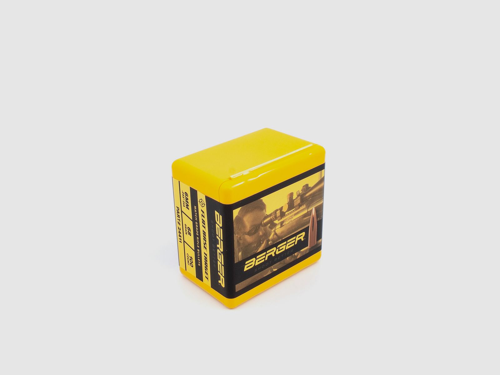 Berger Bullet 6mm/.243 FB Target 68GR 100 Pieces