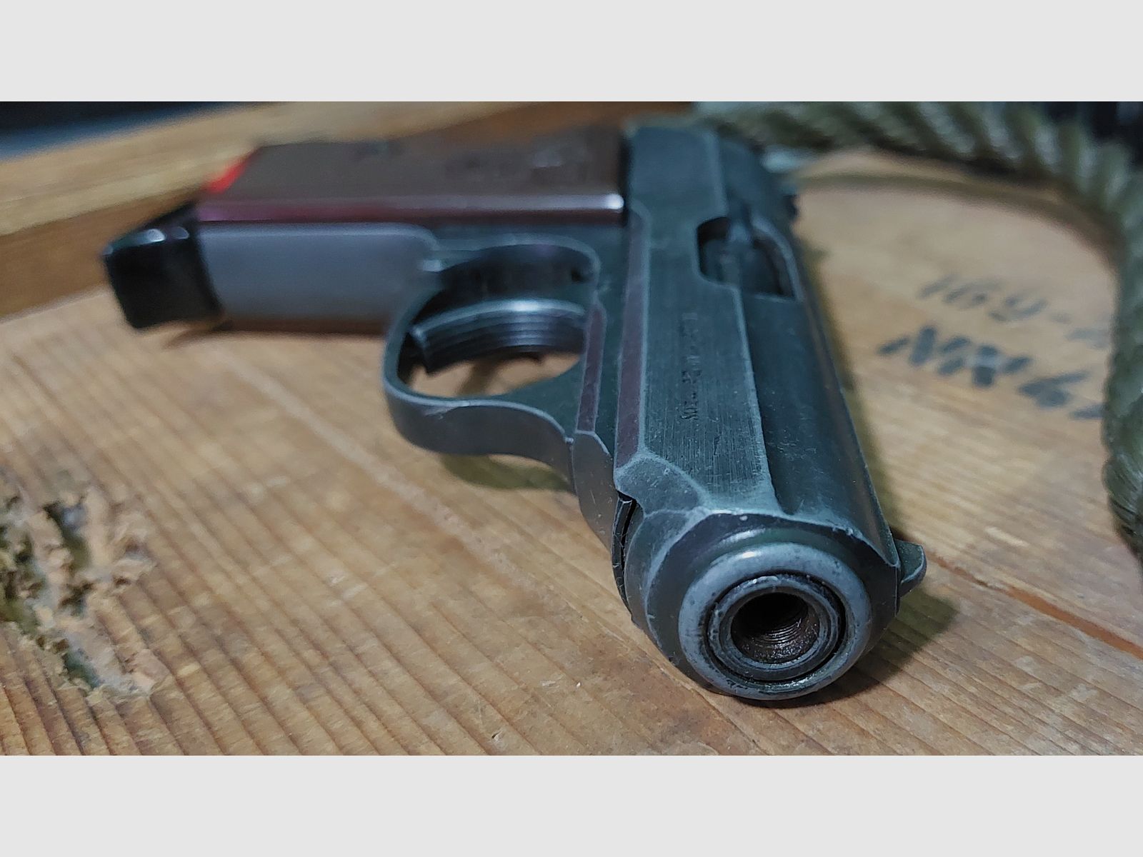 ⚠️SELTEN!⚠️ PERFECTA "El Alamein" Schreckschuss Pistole 8 mm P.A.K (PTB 196/2)