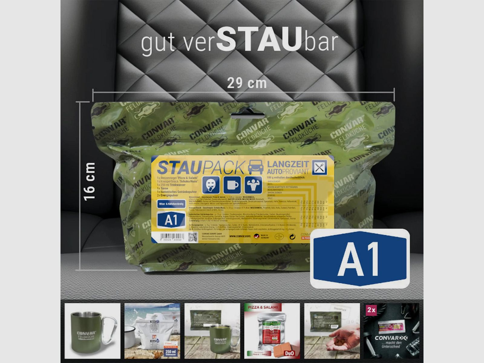 CONVAR Cocina de Campo CONVAR Cocina de Campo Ración de Emergencia Staupack A1