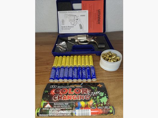 Smith & Wesson Chiefs Special blank firing revolver 9mm R.K.