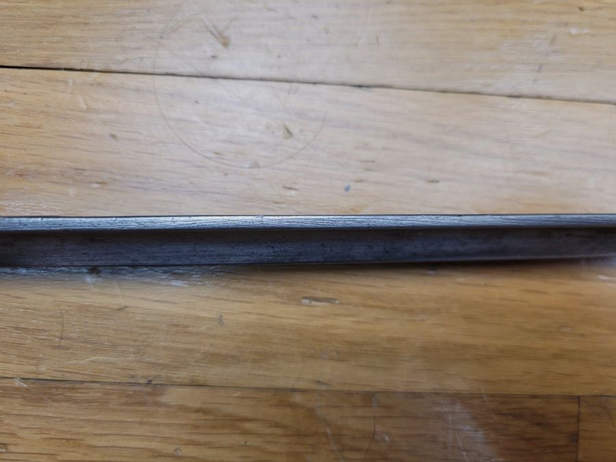 Seltene ERSOC Bajonett Ersatz ES07 deutsch – Griff aus Eisen auf Basis Bajonett mit Hülse belgisches Modell 1867 JPL – Ohne Scheide – TBE, Bild 4 von 19