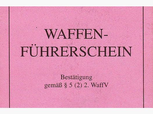 Waffen&shy;führer&shy;schein Grund&shy;schulung