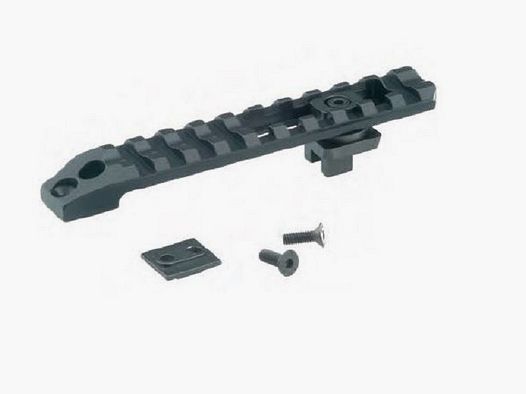 Recknagel Picatinny-/Weaver-Brückenmontage für Suhler Einhakmontagen Länge 63 bis 96 mm, Schraube