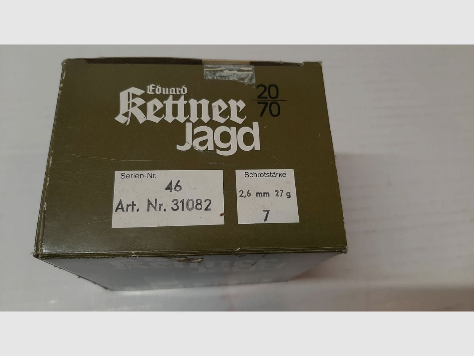 Schrot Munition 20/70 2,7mm Konvolut 100 Schuss