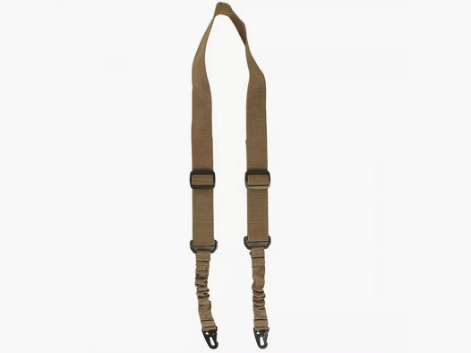 Correa táctica para rifle / correa de transporte con bungee (67-112cm), 2 puntos, coyote (beige)