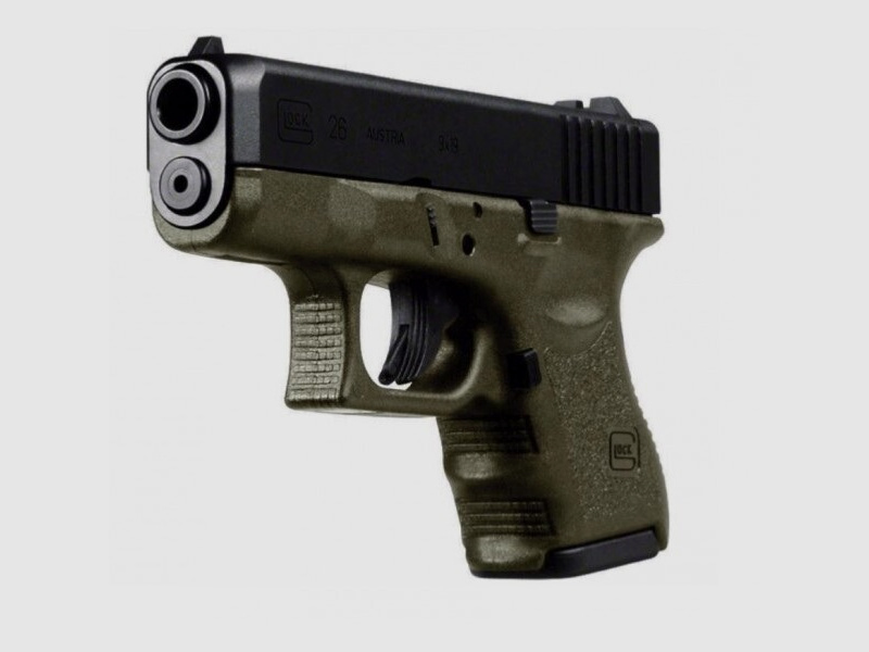 GLOCK 26 Gen3 Pistole Previous 9x19 mm Subcompact Oliv OD Green