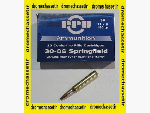 1 boite neuve de 20 cartouches Partizan de calibre 30-06, 180 grains , Soft Ppoint