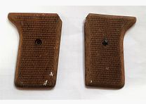 Reck Griffschalen Paar, Rechts und Links, Reck P8, Holzgriffschalen gebraucht