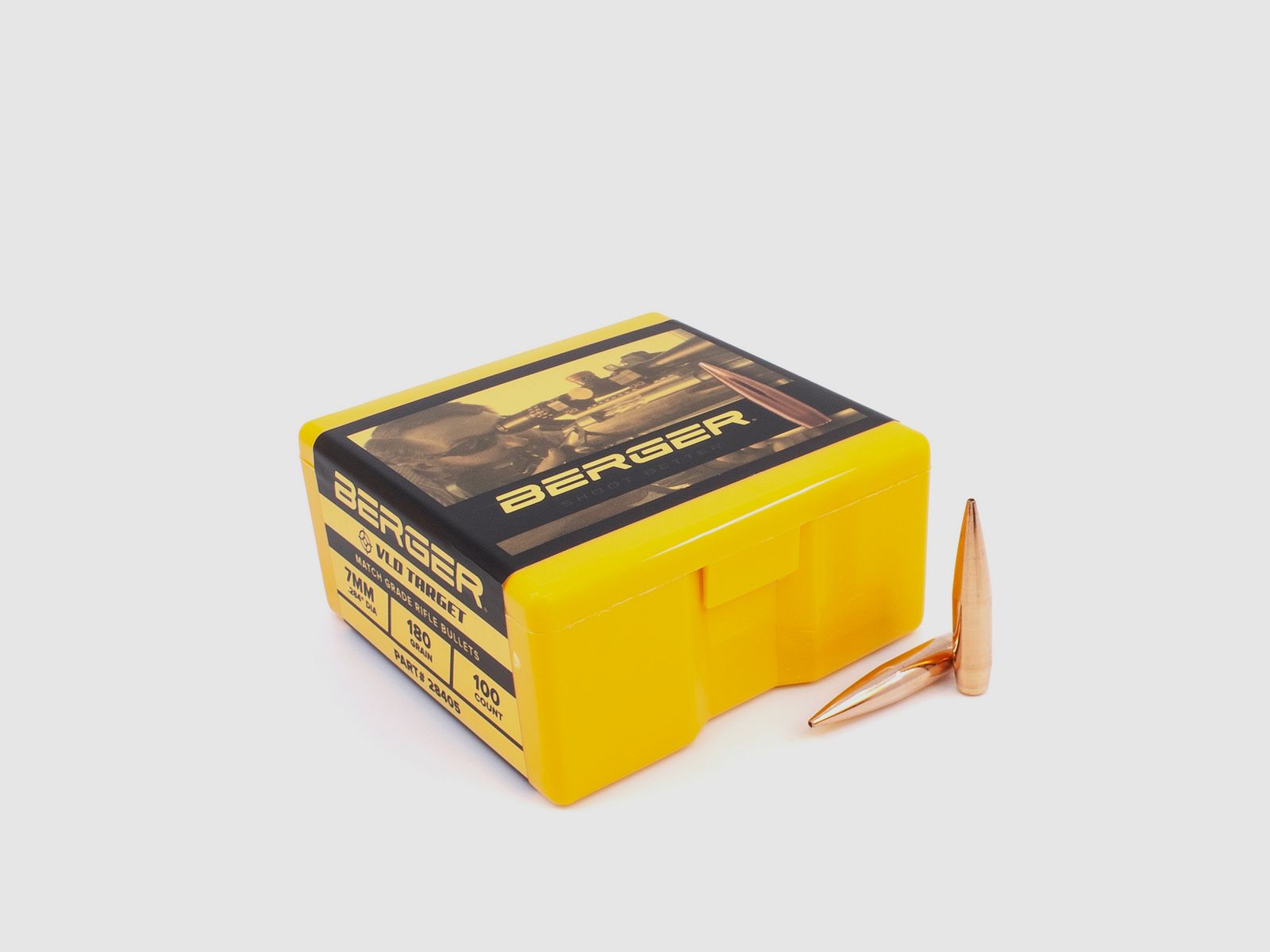 Proiettile Berger 7mm/.284 VLD Target 180GR 100 Pezzi
