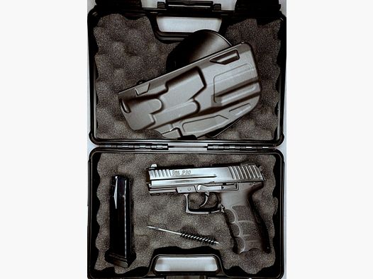 Heckler & Koch P30 9 mm P.A.K. brunie (PTB 912) HK P 30 avec holster Paddle Safariland 7378 (7TS-ALS) 295